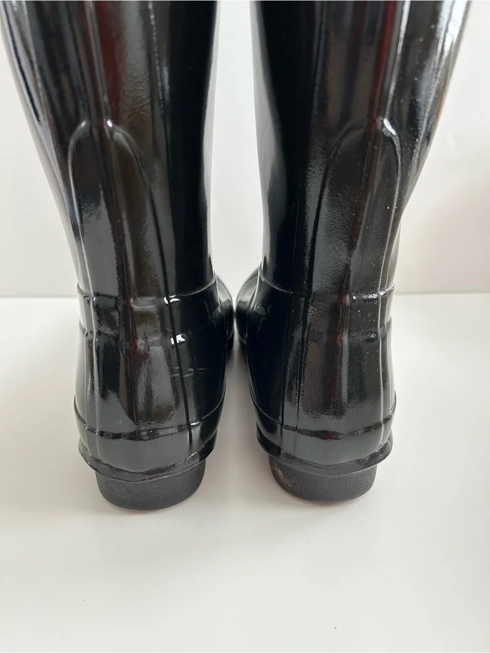 Size 7 Hunter Gloss Black Tall Women's Rain Boots